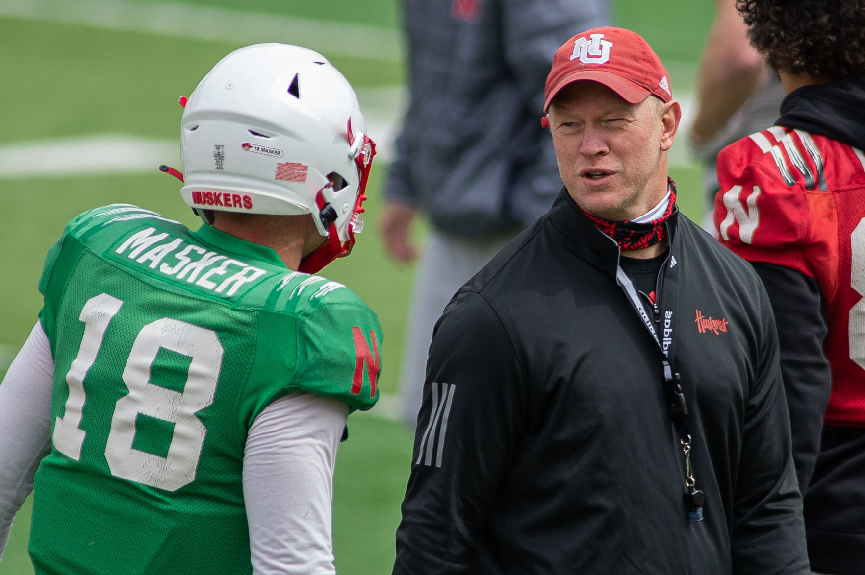Nebraska football practice, 4.17